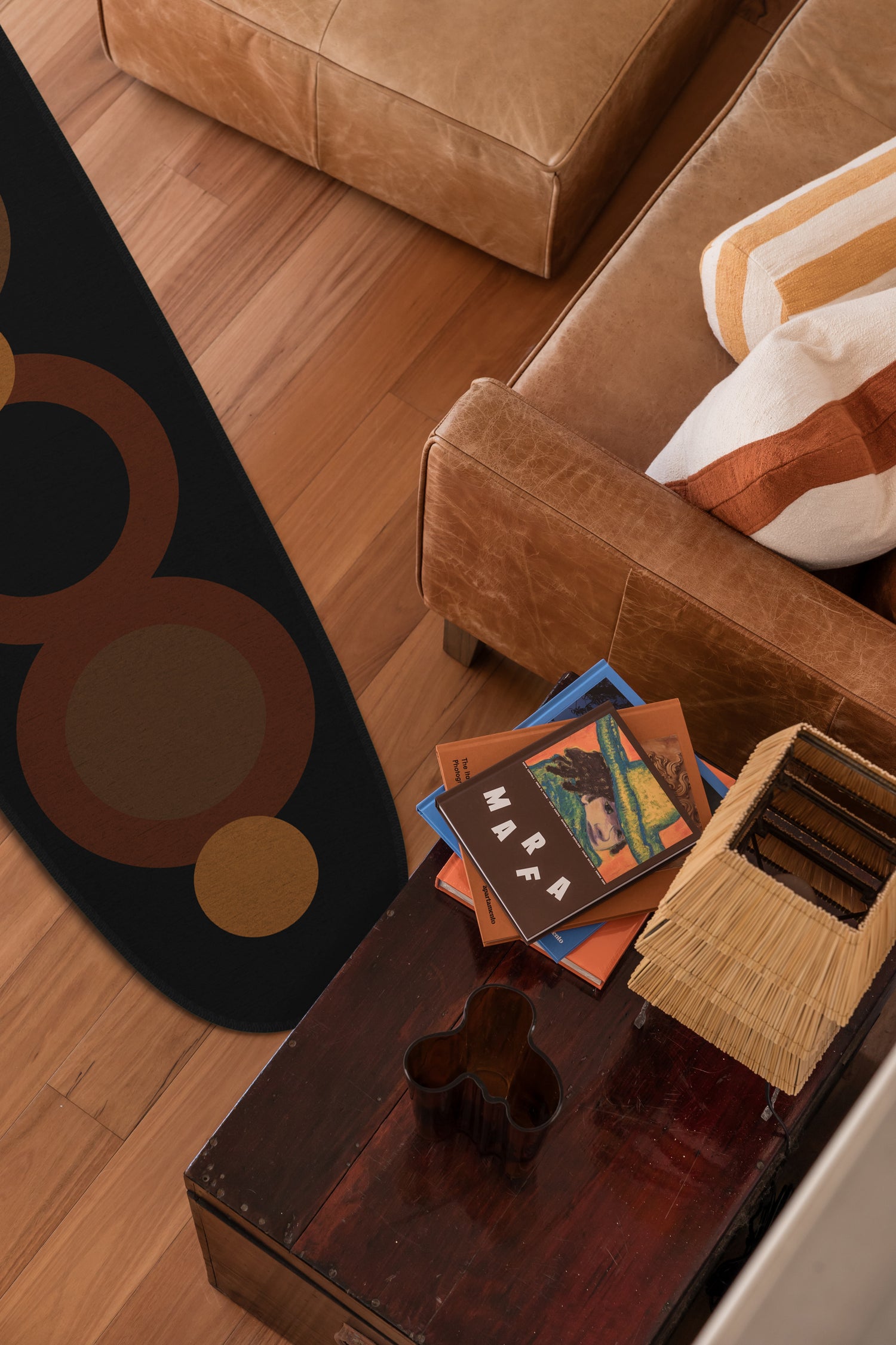 Yallingup brown chenille surfboard rug